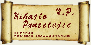 Mihajlo Pantelejić vizit kartica